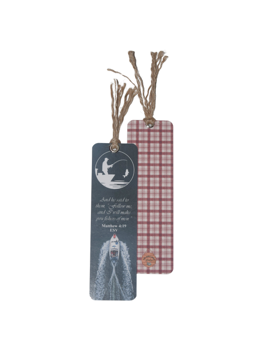 Laminated Bible Verse Book Mark. : Matthew 4:19