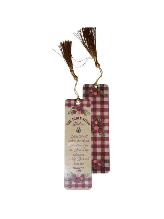 Laminated Bible Verse Book Mark. : Micah 7:7